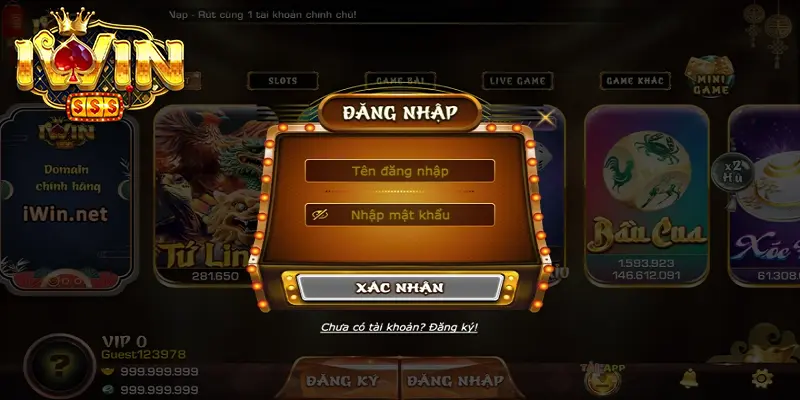 Cách thực hiện đăng nhập iwin